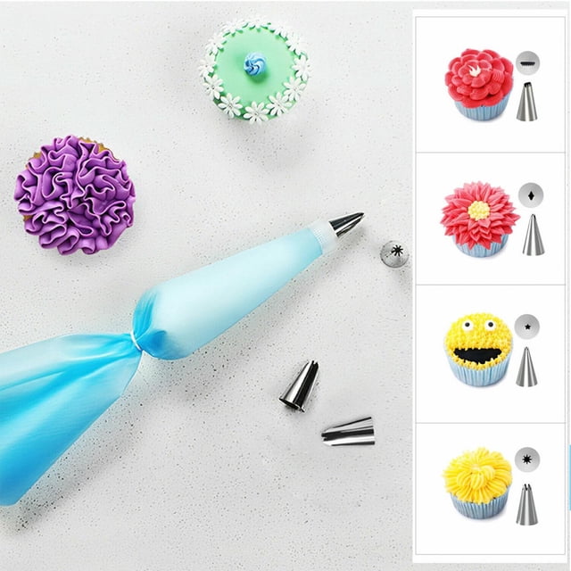 LAFGUR Cake Decorating Kit,20Pcs Cake Baking Decorating Kit Set Piping Nozzles Cream Squeeze Bag Tool,Cake Piping Nozzle Kit