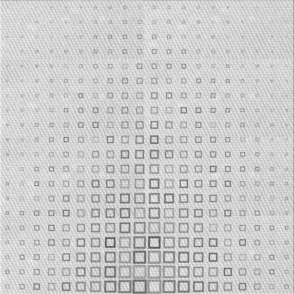 Ahgly Company Indoor Square Patterned Platinum Gray Area Rugs, 8' Square