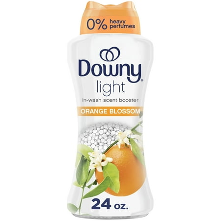 Downy Light In-Wash Scent Booster Laundry Beads, No Heavy Perfumes, Orange Blossom Scent, 24 oz