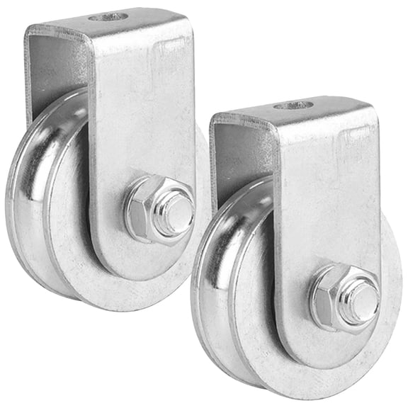 FRCOLOR  2 Pcs Heavy Duty Steel Pulley System Lifting Travel
