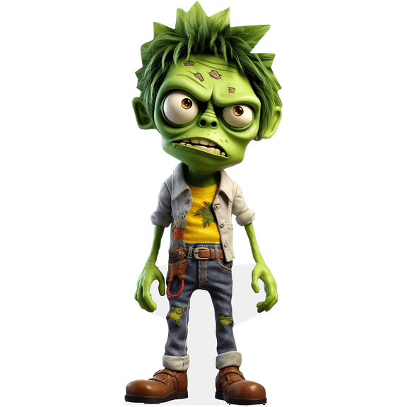 Childs Halloween (Zombie) Mini Cardboard Cutout Standee