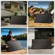ALLPOWERS S2000PRO 2400W Solar Generator Kit with 100W Foldable Solar Panel, 1451Wh Portable Power Station with MPPT Fast Charging, Solar Charger for Home Backup, Camping, RV, Off-Grid