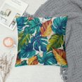 thumbnail image 2 of Shiartex  Palm Leaves Bed Pillow Covers, Tropical Beach Turquoise Green Palms Decorative Throw Pillow Cover Cushion Case for Sofa Bed Living Room Farmhouse Decor 12x12in, 2 of 5