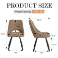 thumbnail image 4 of HJhomeheart 5 Piece 47" Round Dining Table Chairs Set for 4, Farmhouse Kitchen Table & 4 Mid Century Dinning Chairs for Home Dining Living Room, 4 of 9