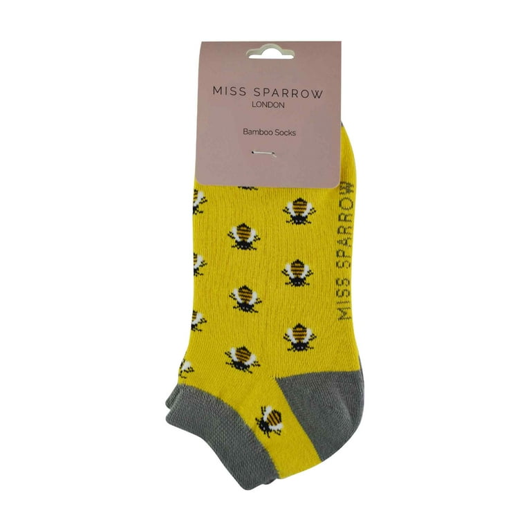Ladies Bamboo Trainer Socks Miss Sparrow Breathable Low Cut