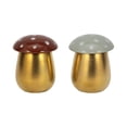 thumbnail image 6 of Decorative Small Mushroom Scented Candles for Men or Women - Stylish Votive Candle with Lid for Outdoor and Indoor - Whimsical Decor for Living Room, Bedroom, or Bathroom - Set of 2, 5", Gold & Brown, 6 of 11