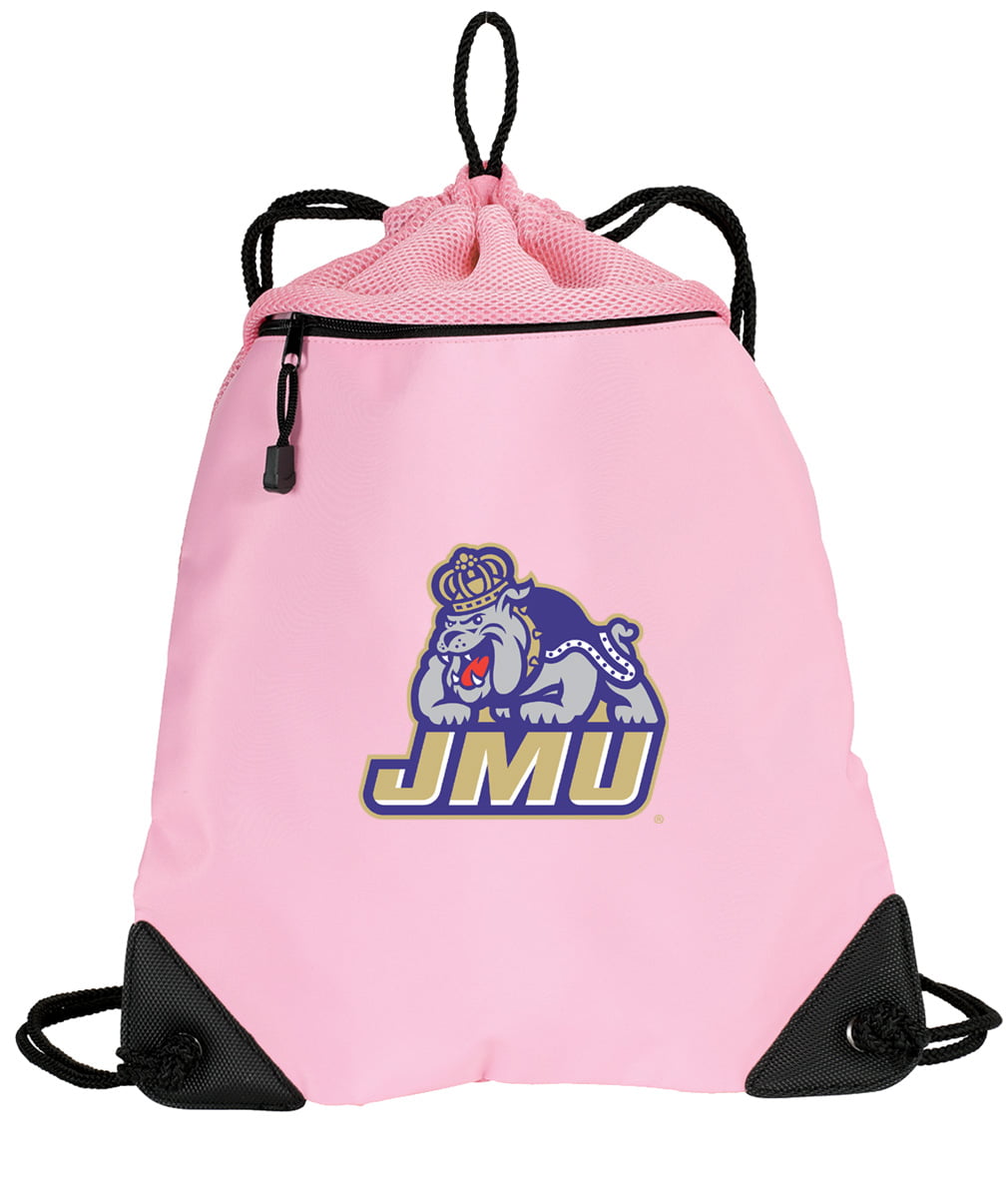 Broad Bay Cute JMU Drawstring Backpack Ladies James Madison University Cinch Bag Unique MESH & Microfiber 