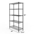 thumbnail image 3 of Ktaxon 5-Tier Wire Shelving Unit, Steel Storage Rack for Garage Office Kitchen Black, 30" W x 14" D x 60" H, 3 of 8