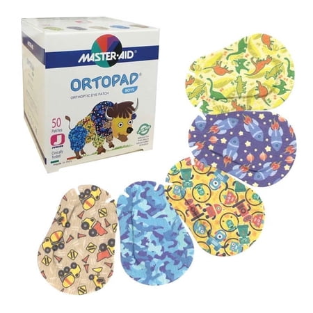 Ortopad Bamboo Boys Eye Patches - Junior Size (50 Per Box)