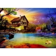 thumbnail image 1 of Diamond Painting (DE1737) Cabañas en el bosque 5D DIY Square Landscape Craft Art 45x60cm Hugtrwg Para estrenar, 1 of 1
