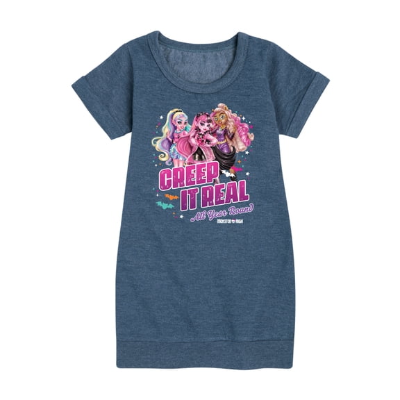 Monster High - Creep It Real - Toddler & Youth Girls Fleece Dress