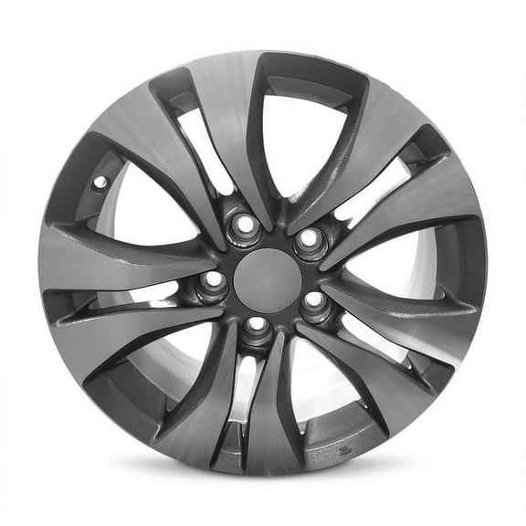 For 1998-2018 Honda Accord 16 Inch Machined Face with Painted Inlay Gray Rim - OE Direct Replacement - Road Ready Car Wheel