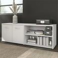 thumbnail image 2 of Pemberly Row Low Storage Cabinet with Doors in White - Engineered Wood, 2 of 11