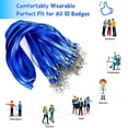 thumbnail image 4 of Lanyards for Badges ID Lanyard Flat Lanyard Bulk Lanyards with Badge Clip Swivel Hook 50 Pcs Blue, 4 of 6