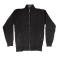 thumbnail image 1 of Chaqueta de punto para hombre Nikou abrigo informal de polar con cremallera completa manga larga cuello alto color negro talla M, 1 of 15