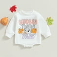 thumbnail image 2 of Okbabeha Newborn Baby Halloween Outfit Girl Boy Long Sleeve Sweatshirt Romper Bubble Sweater Onesie Cute Halloween Clothes, 2 of 7