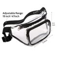 thumbnail image 2 of Adjustable Tote Bag Unisex Stadium Approved Sport Bag Clear Waist Bag Belt Bag Clear Purse PURPLE, 2 of 7