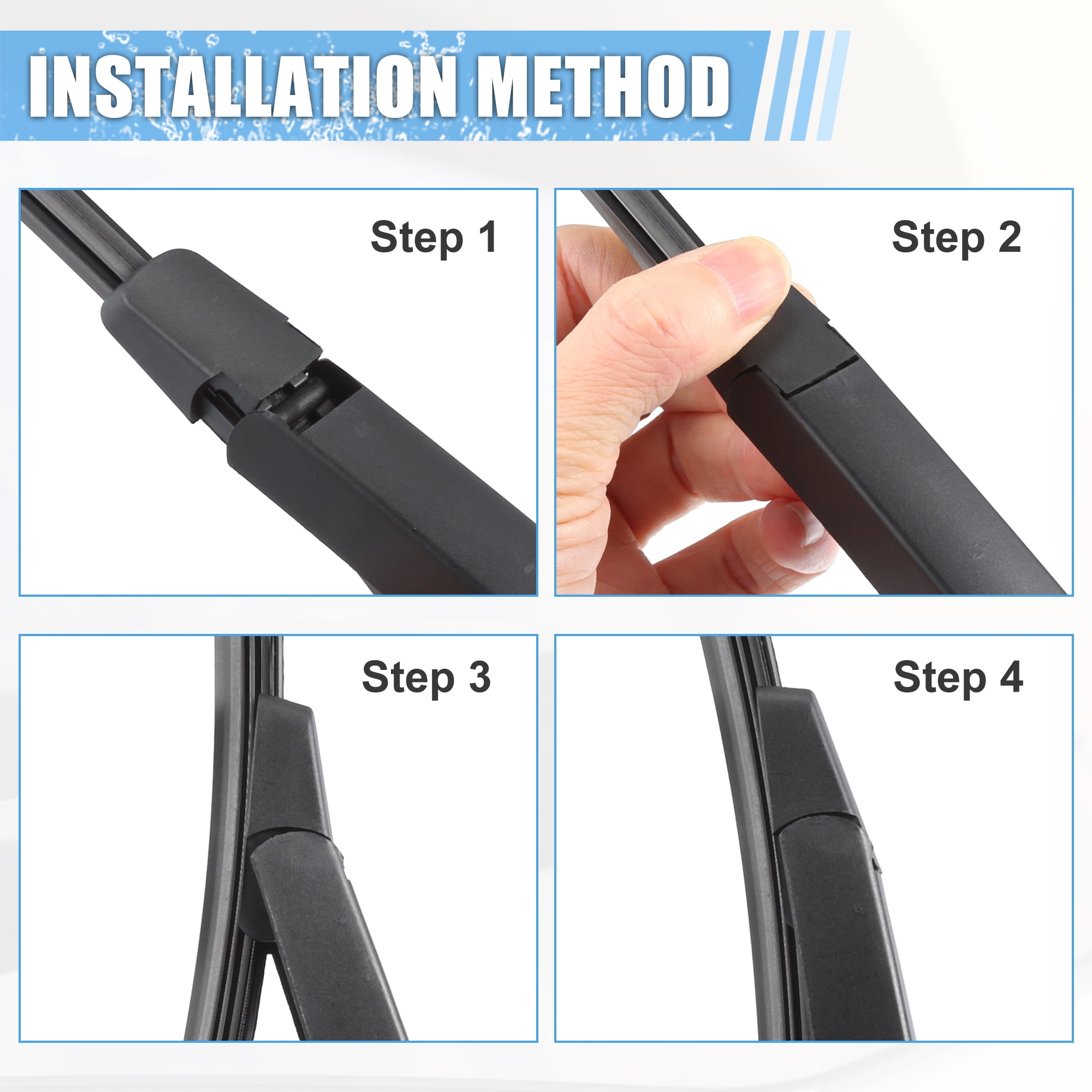 Unique Bargains Rear Wiper Blade Arm Set for VW Jetta 2011-2018 Pack of 3