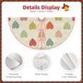 thumbnail image 3 of Fuzoiu Heart Polka Dot Print Christmas Tree Skirt,Xmas Christmas Decorations,Xmas Tree Mat for Farmhouse Holiday New Years Home Party Decor Tree Rugs-36", 3 of 6