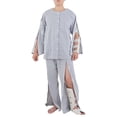 thumbnail image 5 of oqasdz Mens Pants Bedridden Zipper Design Patient Clothing Postoperative Fracture Paralysis Bedridden Care Comfortable, 5 of 7