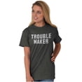 thumbnail image 4 of Trouble Maker Rebel College Party Men's Graphic T Shirt Tees Brisco Brands S, 4 of 6