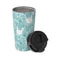 thumbnail image 2 of Daiia Swan And Flowers4 Printed Stainless Steel Tumbler with Lid and Straw, Double Wall Vacuum Insulated Coffee Tumbler Travel Coffee Mug with Leak Proof Lid, 2 of 8