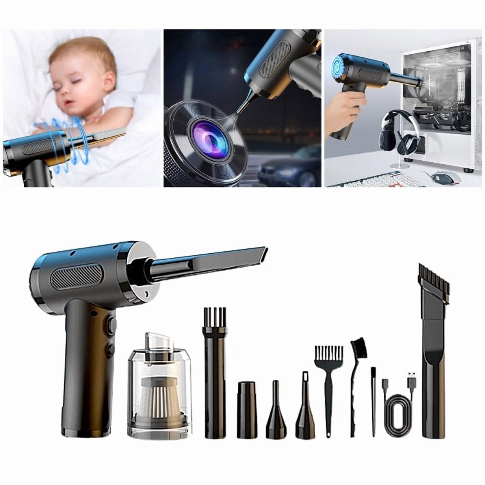 Air Duster Compressed Air Duster Rechargeable Compressed Air Duster 50000RPM Air Blowers Replacement for Laptops
