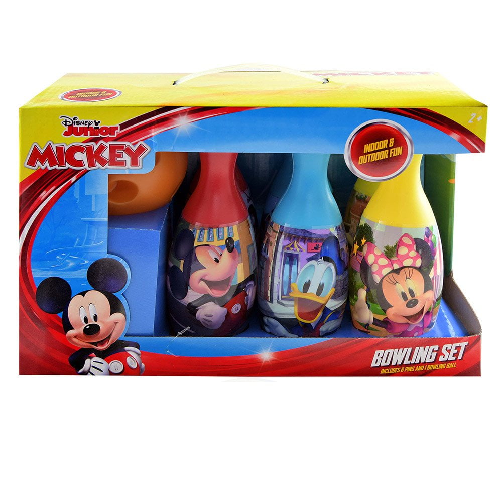 Mickey Bowling Set in Display Box W/1 PC STICKER SET