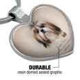 thumbnail image 5 of Shih Tzu Dog Breed Keychain Heart Love Metal Key Chain Ring, 5 of 5