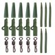 thumbnail image 1 of Naiovety 20 piezas, accesorios para peces de carpa, Clip de , cola giratoria de cambio rápido, aparejo de pesca impermeable para carpas, Pescar Verde, 1 of 6