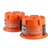 RV Leveling Blocks - 2000lbs Capacity, 2-Pack - Camper Stabilizer Jack Pads for Trailer Tongue, 5th Wheel, RV Travel Accessories