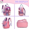 thumbnail image 4 of Kids School Backpack for Girls with Lunch Box Pencil Pouch Bookbag for Elementary School Student Ages 6-12, 4 of 7