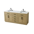 thumbnail image 6 of Elegant Kitchen and Bath Alden 72 inch Double Bathroom Vanity in Honey Brown, 6 of 10