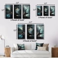 thumbnail image 4 of Designart "Mysterious Morning Fallen Tree by Misty Lake II" Lakehouse Framed Wall Art Set Of 3 - Blue Lake House Frame Canvas Set For Living Room Decor, 4 of 6