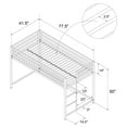 thumbnail image 3 of Miles Metal Junior Twin Loft Bed, 3 of 9