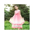 thumbnail image 5 of Girls Dress Pink Gradient Color Party Pageant Flower Lace Top Sleeveless 12 Years, 5 of 7