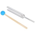 thumbnail image 4 of Juego de herramientas de terapia de sanación sonora con martillo de madera y diapasón de aleación de aluminio de 432 HZ, 4 of 15