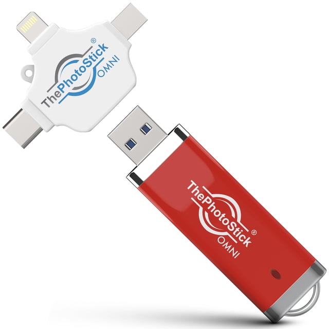 Almacenamiento externo ThePhotoStick® Omni de 512 GB para fotos y vídeos