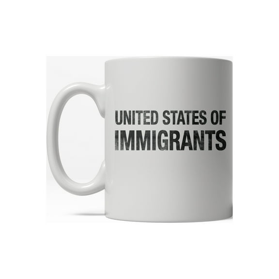 United States of Immigrants Funny Citizen American Ceramic Coffee Drinking Mug - 11oz