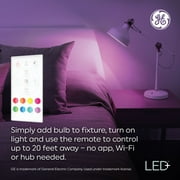 GE LED+ Color Lamp LED Light Bulbs,General Purpose, A19 Bulbs, 9.5 Watts (2 Pack)