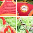thumbnail image 5 of Feelers Pet Cat Dog Harness and Leash for Walking, Soft Adjustable Vest Harnesses, L, Red, 5 of 7