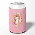 thumbnail image 2 of Cavapoo Pink Flowers Can or Bottle Hugger, 2 of 5