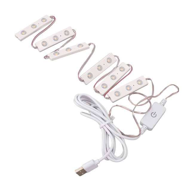 FLAMEEN Makeup Mirror Strip Lights, LED Mirror Strip Lights USB Connector For Bathroom