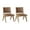 Brown - PU - Light Brown Legs, variant on Guyou Mid Century Modern Dining Chairs Set of 2, Linen Upholstered Farmhouse Wooden Kitchen Chair Side Chair with Back for Dining Room Living Room, Beige