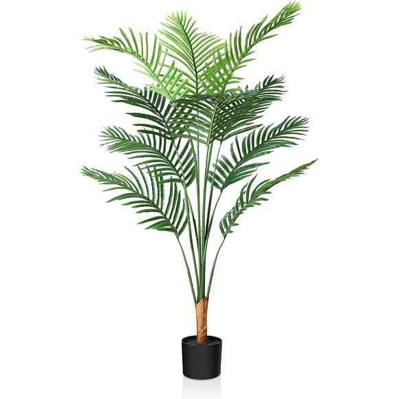 Artificial Areca Palm Tree 5.2FT Fake Tropical Palm Plant,