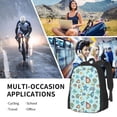 thumbnail image 2 of Japuie Sea Shells 2 Print School Backpack,Waterproof Bookbag,Casual Lightweight Travel Rucksack Daypack,Backpacks for Men Women,College High School Bags, 2 of 7