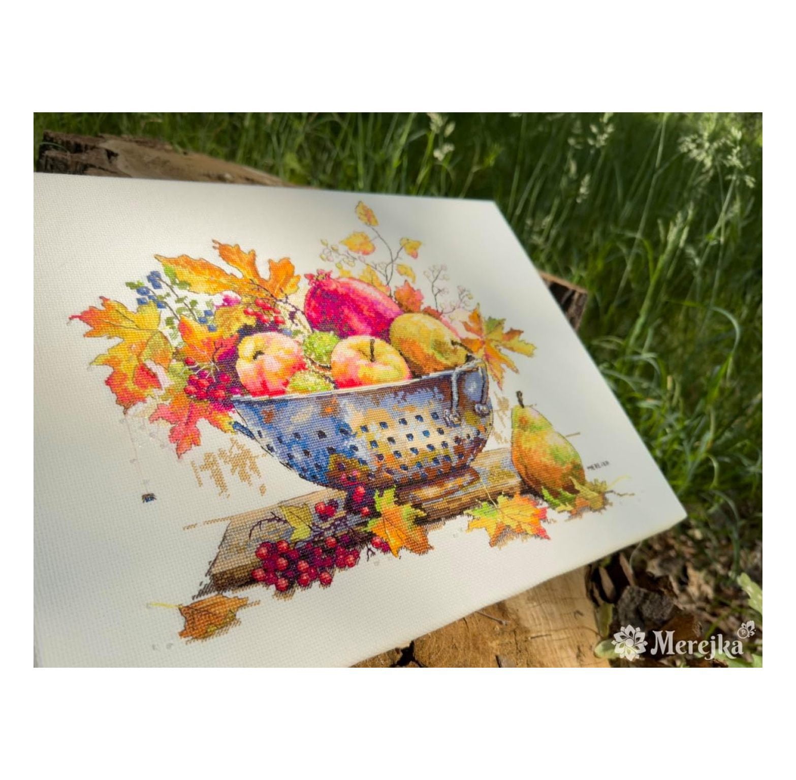 Counted Cross Stitch Kit September Dew, ecru