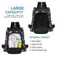 thumbnail image 6 of FORMRS Women's Travel Backpack Purse Anti-Theft Hidden Pockets Casual Shoulder Bag, Rainbow Space Cat, 6 of 7