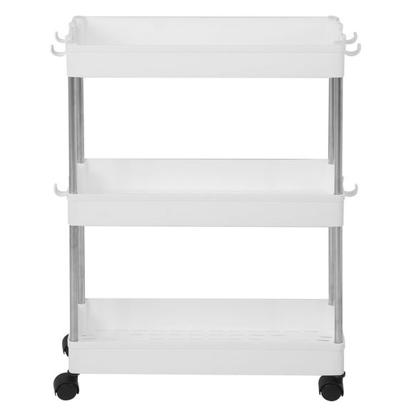 Spptty Rolling Cart,Bathroom Storage Rack,Multilayer Slim Storage Cart Mobile Shelving Unit Organizer Storage Rack for Kitchen Bathroom Laundry
