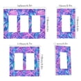 thumbnail image 2 of Yayeee Rocker Switch Wall Plate 1-Gang 4.6"x2.9" Home Decorative Outlet Cover, Purple Starfish Pattern, 2 of 6